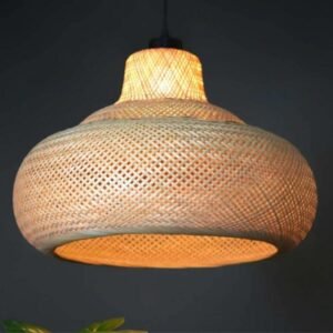 Bamboo Roundabout Cane Pendant Lamp