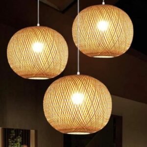 Bamboo Ball Pendant Lamp