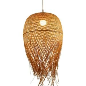 Tropical Sunburst Bamboo Lamp