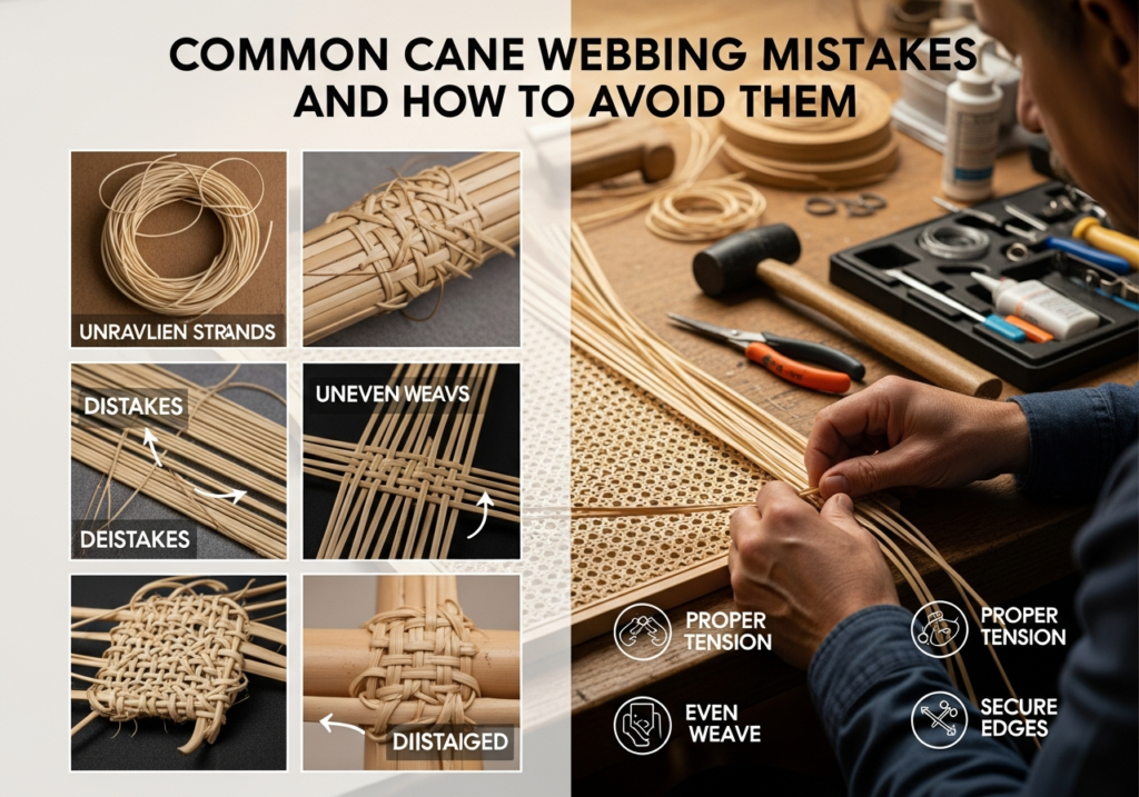 Common Cane Webbing Mistakes and How to Avoid Them
