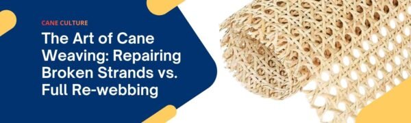 The Art of Cane Weaving: Repairing Broken Strands vs. Full Re-webbing